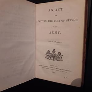 Imagen del vendedor de Mutiny Act[s] 10-18 Vict. and Articles of War a la venta por East Kent Academic