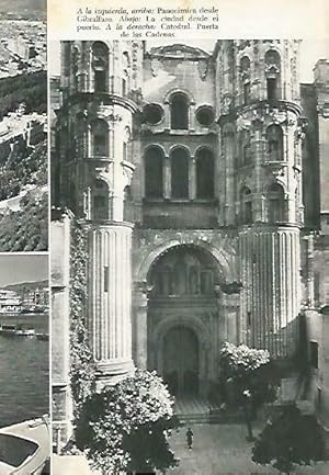 Bild des Verkufers fr LAMINA 14355: Puerta de las Cadenas de la Catedral de Malaga zum Verkauf von EL BOLETIN