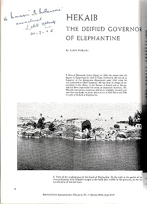Bild des Verkufers fr Hekaib: The Deified Governor of Elephantine. (Archaeology). zum Verkauf von Librarium of The Hague