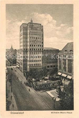 Bild des Verkufers fr Postkarte Carte Postale 73544956 Duesseldorf Wilhelm Marx Haus Duesseldorf zum Verkauf von Versandhandel Boeger