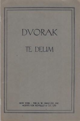 Bild des Verkufers fr Op. 103, TE DEUM. Vocal Score (in G) zum Verkauf von Reflection Publications