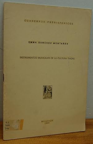 Imagen del vendedor de Cuadernos Prehispnicos. INSTRUMENTOS MUSICALES DE LA CULTURA TIAONE a la venta por EL RINCN ESCRITO