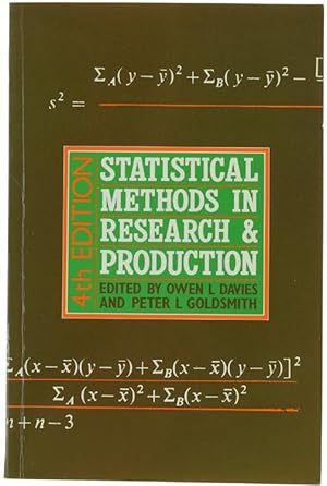 Immagine del venditore per STATISTICAL METHODS IN RESEARCH AND PRODUCTION.: venduto da Bergoglio Libri d'Epoca