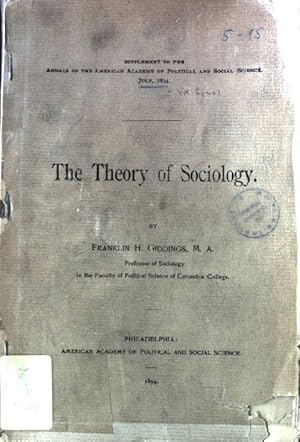 Bild des Verkufers fr The Theory of Sociology. zum Verkauf von books4less (Versandantiquariat Petra Gros GmbH & Co. KG)