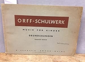 Imagen del vendedor de Musik fr Kinder - Grundbungen. Edit. Schott 4455 a la venta por Kepler-Buchversand Huong Bach