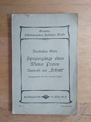 Immagine del venditore per Spaziergnge eines Wiener Poeten venduto da Antiquariat Birgit Gerl