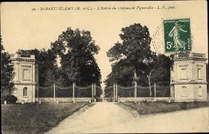 Seller image for Ansichtskarte / Postkarte St. Barthlemy Maine-et-Loire, L'Entre du Chteau de Pignerolles for sale by akpool GmbH