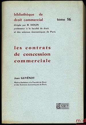 Bild des Verk�ufers f�r LES CONTRATS DE CONCESSION COMMERCIALE, Droit fran�ais et communautaire de la concurrence, Bibl. de droit commercial, t.16 zum Verkauf von La Memoire du Droit