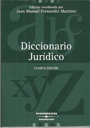 Bild des Verkufers fr Diccionario juridico (4 ed.) zum Verkauf von TU LIBRO DE OCASION