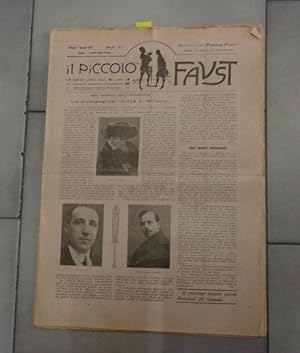 IL PICCOLO FAUST, notiziario di TEATRO bolognese e nazionale - 1920 - anno 46 - dal n. 1 del 7 ge...