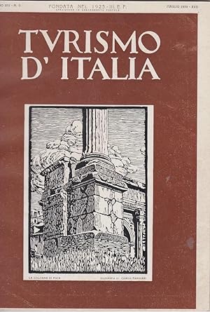 TURISMO D'ITALIA . Numero 5 del Maggio 1939 - in copertina splendida xilografia a colori di GIORG...