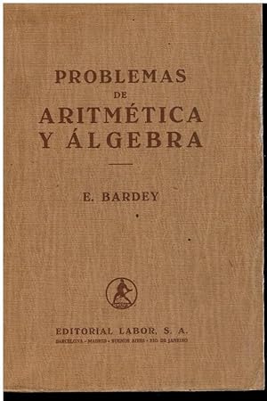 Image du vendeur pour PROBLEMAS DE ARITMTICA Y LGEBRA. Trad. mis en vente par angeles sancha libros