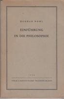 Bild des Verkufers fr Einfhrung in die Philosophie. zum Verkauf von Buchversand Joachim Neumann