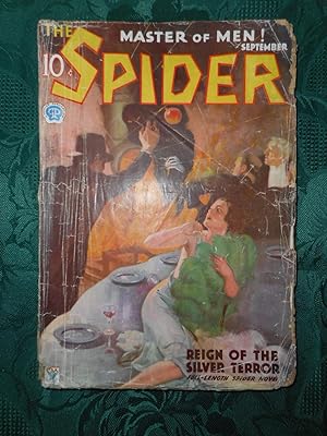 Seller image for The Spider. The Master of Men! - September 1934 ORIGINAL Issue Volume 3. No. 4. Feature Story - ' Reign of Silver Terror' for sale by Sue Lloyd-Davies Books