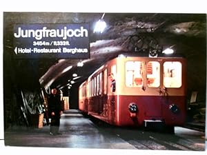 Jungfraujoch / Station. Hotel - Restaurant Berghaus. Seltene AK farbig. Bergbahn, Jungfraubahn, P...