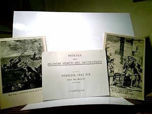 Mostra degli Incisori Veneti del Settecento. Venezia 1941 - XIX. Sale del Ridotto.6 Cartoline. Ko...