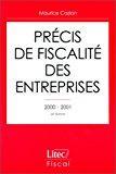 Image du vendeur pour Prcis De Fiscalit Des Entreprises, 1999-2000 (ancienne dition) mis en vente par RECYCLIVRE