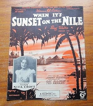 Seller image for When It's Sunset on the Nile. for sale by Salopian Books