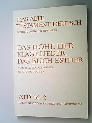 Seller image for Das Hohe Lied /Klagelieder /Das Buch Esther for sale by Antiquariat Bookfarm