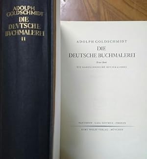 Bild des Verkufers fr Die deutsche Buchmalerei. 2 Bnde. Die karolingische Buchmalerei / Die ottonische Buchmalerei. zum Verkauf von nika-books, art & crafts GbR