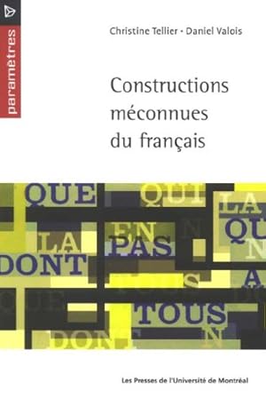 Constructions méconnues du français.