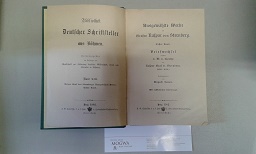 Bild des Verkufers fr Ausgewhlte Werke des Grafen Kaspar von Sternberg. Erster Band. Briefwechsel zwischen J.W. v. Goethe und Kaspar Graf v. Sternberg. zum Verkauf von nika-books, art & crafts GbR