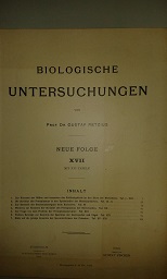Bild des Verkufers fr Biologische Untersuchungen. Neue Folge, Bd. XVII. zum Verkauf von nika-books, art & crafts GbR