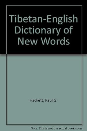 Tibetan-English Dictionary of New Words.