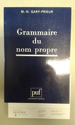 Grammaire du nom propre.