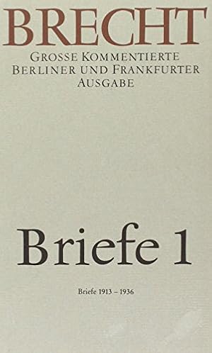 Seller image for Briefe 1: Groe kommentierte Berliner und Frankfurter Ausgabe, Band 28. Briefe 1913-1936. for sale by nika-books, art & crafts GbR