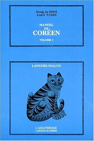 Manuel de coréen, vol. 1. Langues-Inalco.