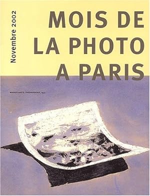 Bild des Verkufers fr Mois de la photo  Paris. Novembre 2002. zum Verkauf von nika-books, art & crafts GbR
