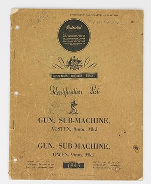 Australian Military Forces Identification List. Gun, Sub-Machine, Austen, 9mm. Mk. I. Gun, Sub-Ma...