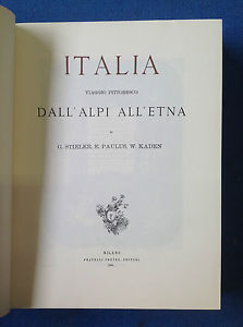 Imagen del vendedor de Italia. Viaggio Pittoresco Dall Alpi All Etna a la venta por Piazza del Libro