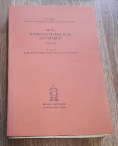 Seller image for Acta Nationis Germanicae Artistarum for sale by Piazza del Libro