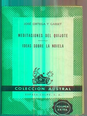 Imagen del vendedor de Meditaciones del Quijote. Ideas sobre la novela a la venta por Librodifaccia