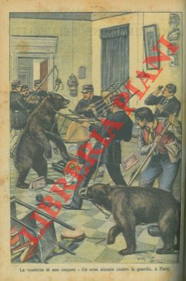La vendetta di uno zingaro. Un orso aizzato contro le guardie, a Parigi.
