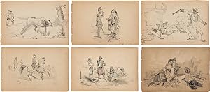 [THIRTY-FIVE ORIGINAL SKETCHES BY CHARLES WELLINGTON REED, ARTIST AND MEDAL OF HONOR RECIPIENT]