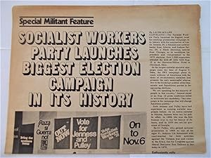 Special Militant Feature (September 3, 1971): Socialist Workers Party Launches Biggest Election C...