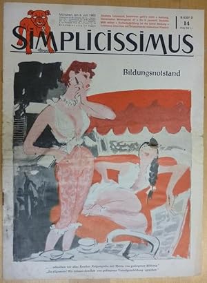 Simplicissimus. Nr. 14. Jahrgang 1965, 3. Juli 1965 Bildungsnotstand.