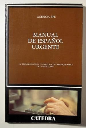 Seller image for MANUAL DE ESPAOL URGENTE - Madrid 1985 for sale by Llibres del Mirall