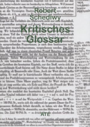 Bild des Verkufers fr Kritisches Glossar. Hrsg. v. Thomas Mally. zum Verkauf von Buch von den Driesch
