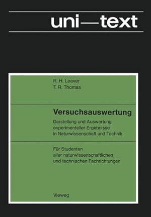 Imagen del vendedor de Versuchsauswertung Darstellung und Auswertung experimenteller Ergebnisse in Naturwissenschaft und Technik; Fr Studenten aller naturwissenschaftlichen und technischen Fachrichtungen a la venta por Antiquariat Bookfarm