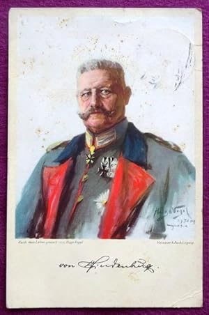 Image du vendeur pour Ansichtskarte AK Hindenburg, nach dem Leben gemalt von Hugo Vogel mis en vente par ANTIQUARIAT H. EPPLER