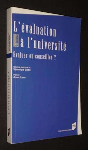 Bild des Verkufers fr L'Evaluation  l'universit : valuer ou conseiller ? zum Verkauf von Abraxas-libris