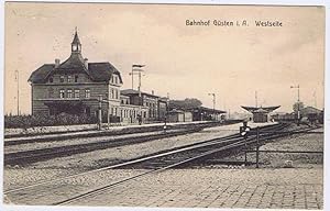 Bahnhof Güsten i. A. Westseite.