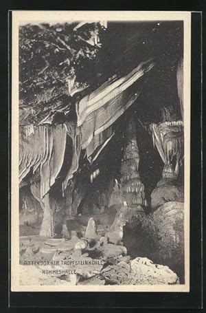 Ansichtskarte Attendorn, Ruhmeshalle in der Tropfsteinhöhle
