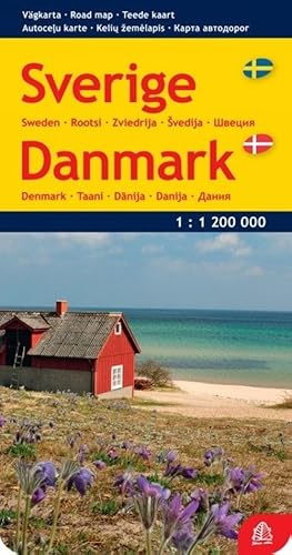 Bild des Verkufers fr Sweden and Denmark. Scale 1:1 200 000 zum Verkauf von Ruslania