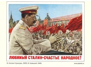 Seller image for Postcard: Dear Stalin - happiness to the people! for sale by Ruslania