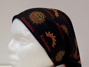 Seller image for Ruslania. Bandana. Scarf. Black. The multifunctional seamless wear with logo for sale by Ruslania